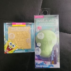 Wet n wild spongebob highlighter & squidward spong